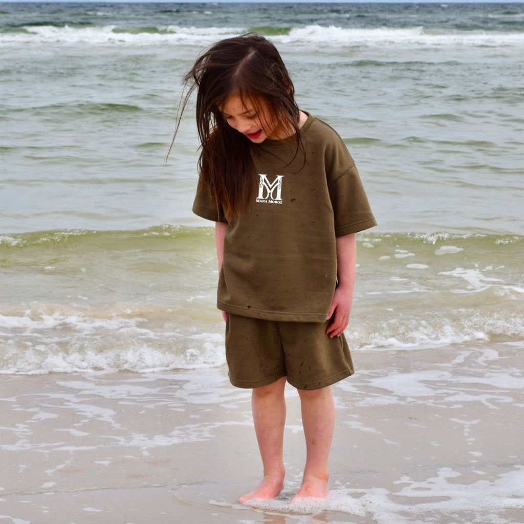 UREIA TEE & SHORT SET - KHAKI