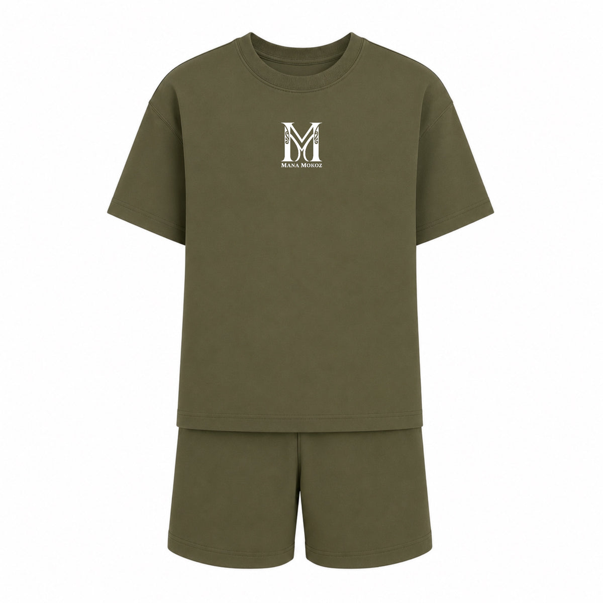 UREIA TEE & SHORT SET - KHAKI