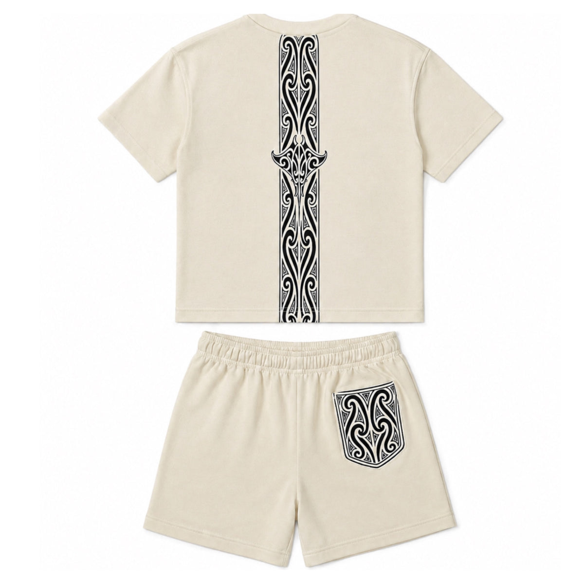 UREIA TEE & SHORT SET - NATURAL
